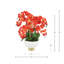 Modern Faux Orchid Arrangement In Ceramic Vase