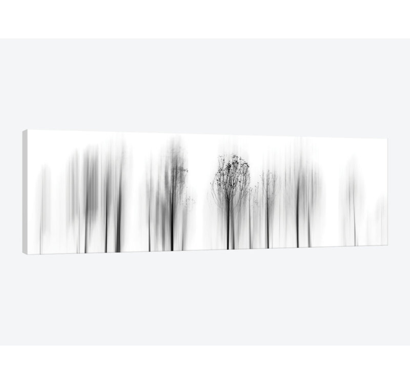 « leave winter behind », reproduction d’impression sur toile, H 12 po x l 36 po x P 1,5 po, Toile tendue