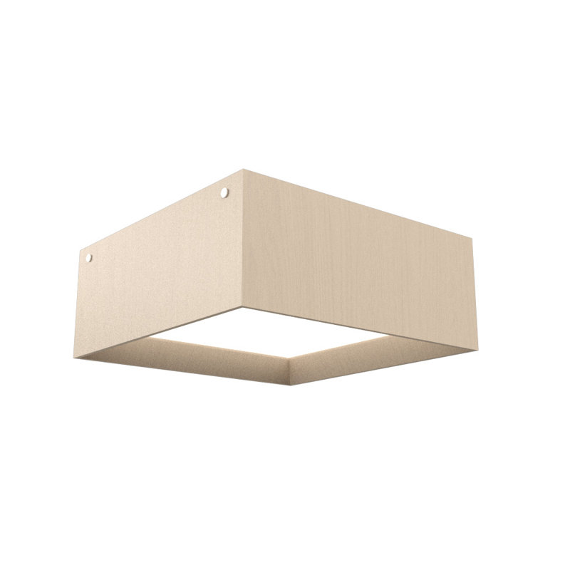 Meio 1 - Light LED Flush Mount, 4.68" H x 11.7" W x 11.7" D, Organic Cappuccino