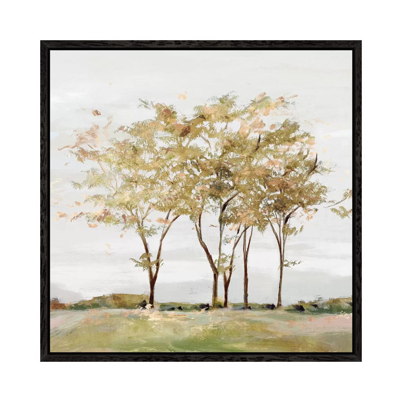 Golden Acre Wood by Isabelle Z - Print on Canvas, Black Framed, 66.04 cm H x 66.04 cm W
