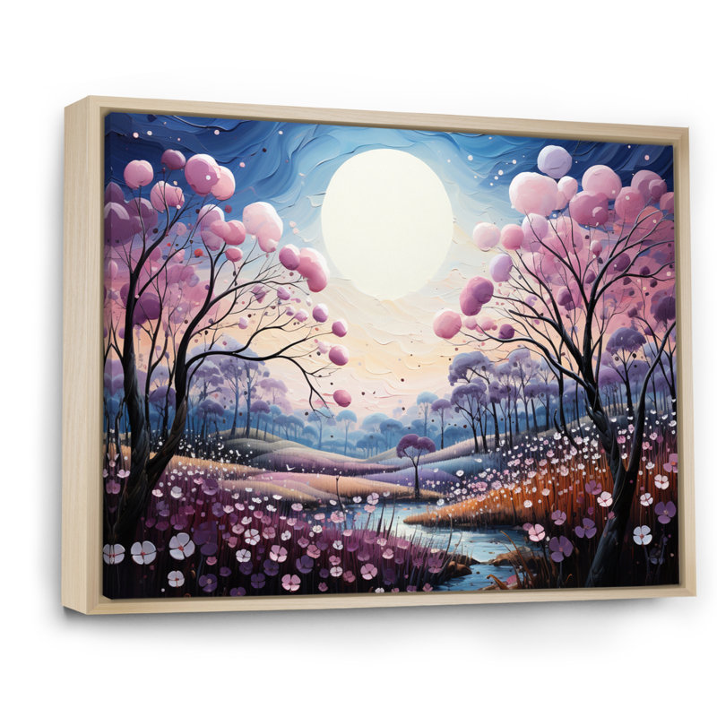 «Meadow Melody I» sur toile, H 24 po x l 32 po x P 1 po, Cadre naturel flottant