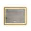 36 po Miroir de salle de bain H LED en cristal poli pour salle de bain