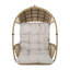 Fauteuil suspendu confortable avec coussin d'eau, conception de panier, structure en métal, assise de 20,50 po x 25,50 po, chaîne en fer de 12 po