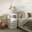 30cm W Metal Bedside Table
