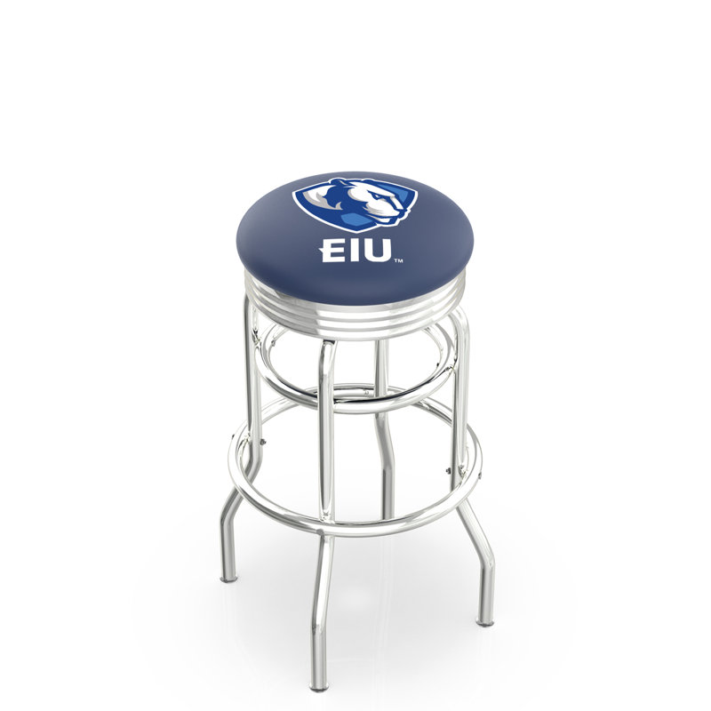 Tabouret de bar Logo Series, Tabouret de bar d'une hauteur de siège de 30 po, Double anneau chromé
