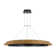 Sean Lavin Noa Large LED Ring Chandelier in Bronze with Washed Black Sea Grass shade