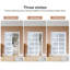 Portes de placard coulissantes en verre givré blanc 80 Lite 5 "80" avec trousse de quincaillerie d'installation-120168540