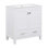 Meuble-lavabo de 30 po avec lavabo simple, meuble-lavabo encastré, armoire de rangement avec 2 portes et un tiroir, fermeture en douceur, rangement multifonctionnel, structure en bois massif