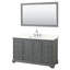 Ensemble de meuble-lavabo simple autoportant 48 po avec plateau en quartz Deborah-92725629-92725630-92725631