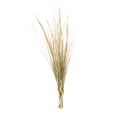 Mixed Tan & Sage Grasses Bleached Thick Willow Limbs In Bouquet  (set Of 2)