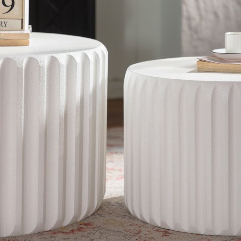Ensemble de tables basses gigognes Sage, White