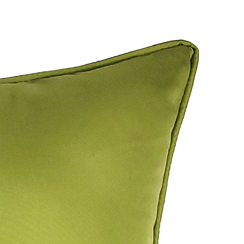 Embroidered Outdoor Reversible Throw Pillow