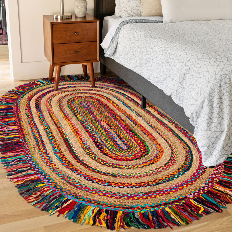 Tapis à volants, Ovale 2 pi x 3 pi 1 po