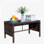 Table basse avec patio extérieur en verre trempé transparent-1720570026
