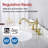 SUMERAIN 8 Inch Bathroom Sink Faucet, Vintage Widespread Basin Faucet, Solid Brass Material-114337744