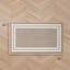 Debbie Machine Woven Synthetic Area Rug in Brown/White-1249789751