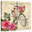 Carte postale rétro de bicyclette