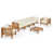Structure teck / coussin beige