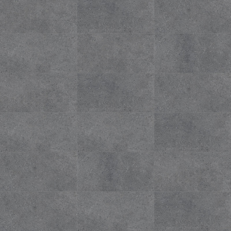 Spanish Silis 12"x 24" Matte Terrazzo Look Porcelain Floor and Wall Tile (5 PCS, 10.76 sq. ft./Case), Black