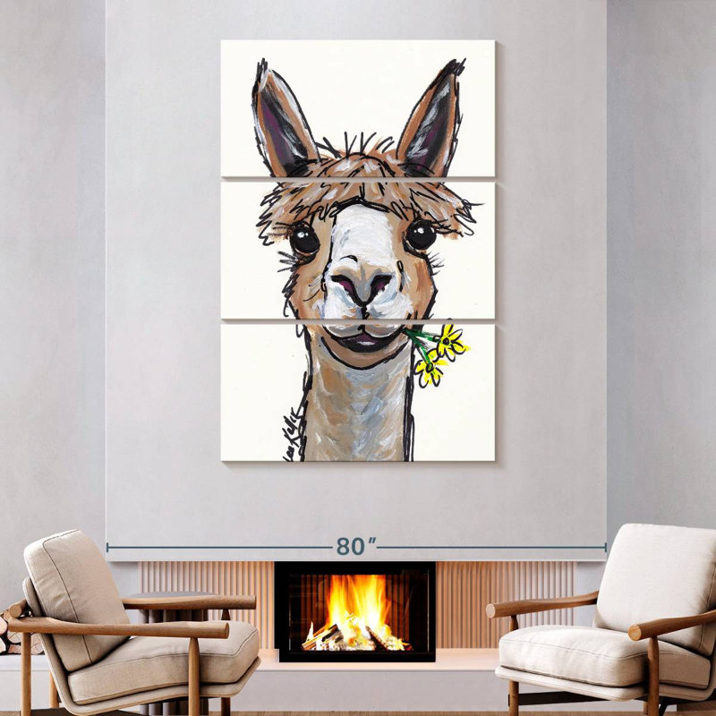 Brampt Alpaca Lycoming, 74" H x 48" W