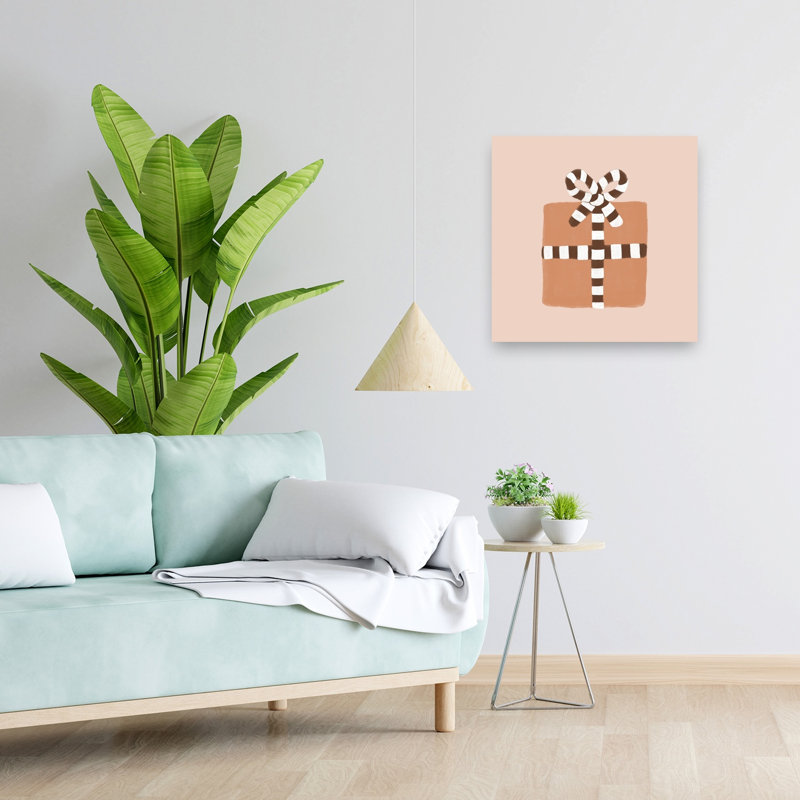 Impression d'art contemporain abstrait festif, 24" H x 24" W