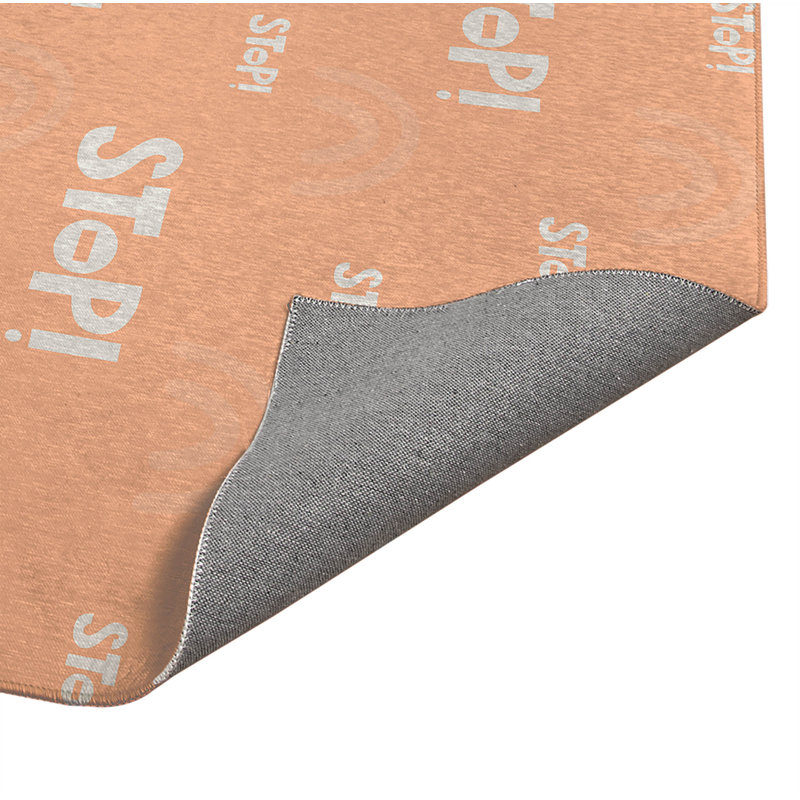 Stop Indoor Doormat, 36" W x 60" L, Peach