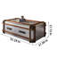 Industrial Vintage Aluminum Luggage Coffee Table Single Coffee Table
