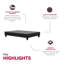 Structure de lit plateforme tapissier