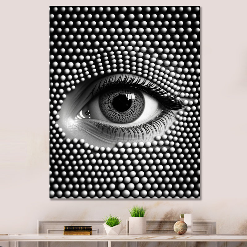 «Eye in Circular Infinity II», reproduction sur toile, L 12 po x H 20 po, Toile tendue