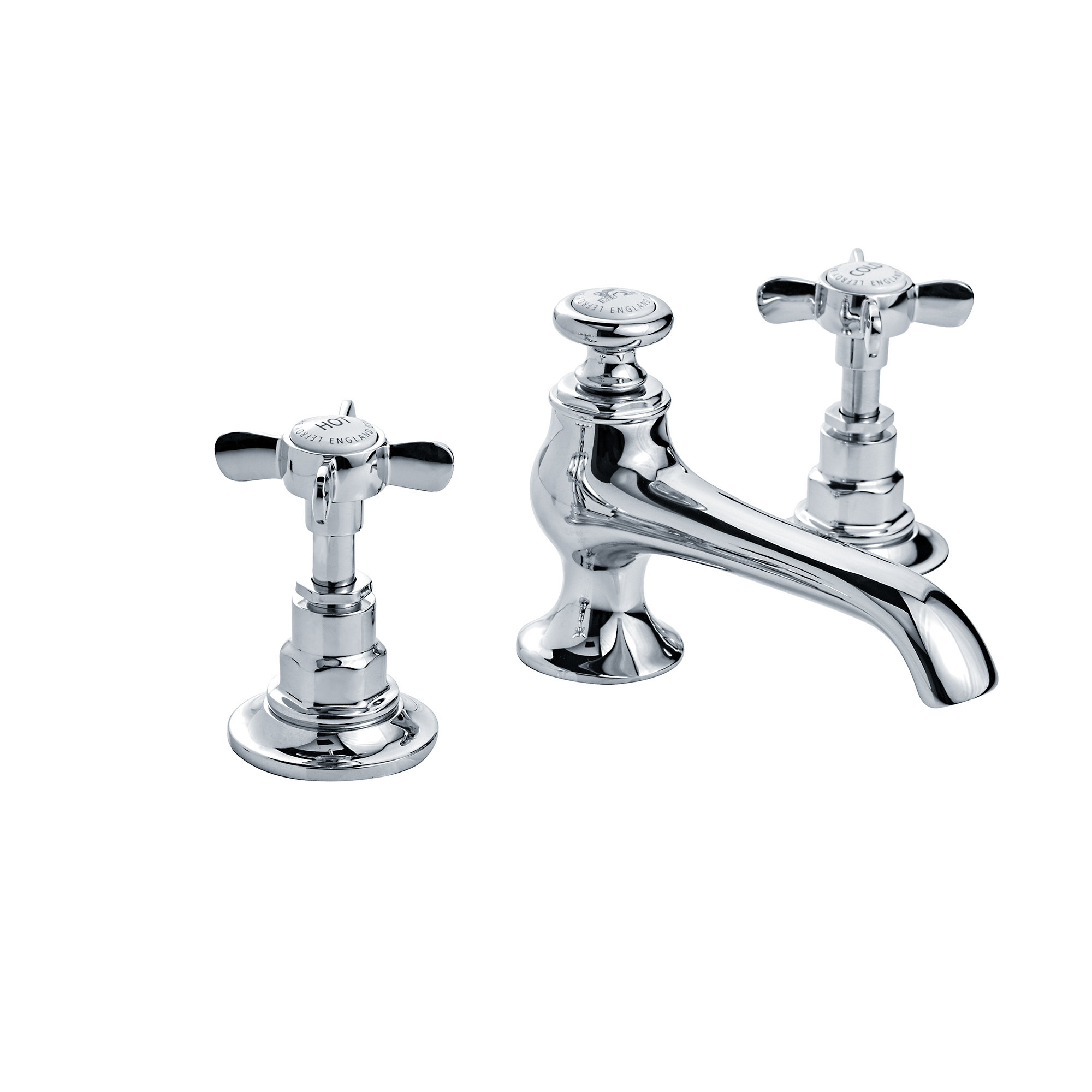 Lefroy Brooks Connaught Cross Handle Widespread Bathroom Faucet Wayfair