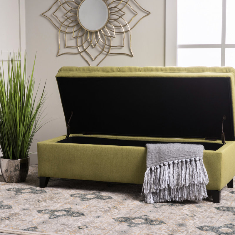 Rangement en tissu -, 49,27 x P 20,75 x 18,30 h, pieds en bouleau, unité pratique avec pieds de 50 x 20,5 x 18,3 heures, organisation efficace