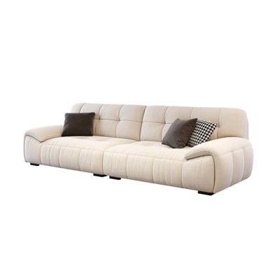 Casual monotonous fabric sofa