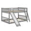  Lit superposé double au-dessus de double avec glissière et échelle convertibles Khiala-106956815