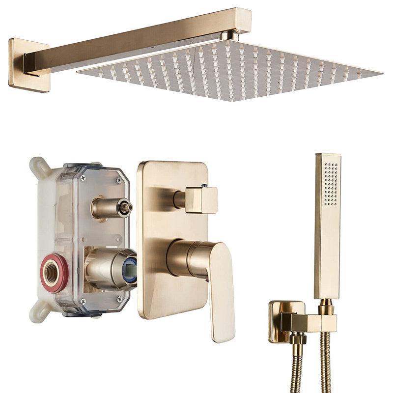 Système de douche complet avec valve brute