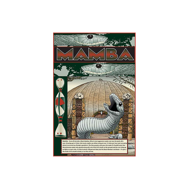 « mamba » par wilbur pierce, affiche rétro, H 66 po x l 44 po