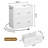  Wood File Cabinet With Charging Station, Lateral Filing Cabinet Printer Stand