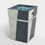 Avri 29'' H x 19.7" W Modern Square Concrete Outdoor Fire Pit Column with Glass Rocks