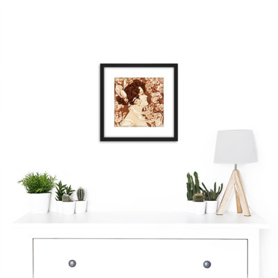 Nouveau Woman Flowering Tree - Single Picture Frame Painting