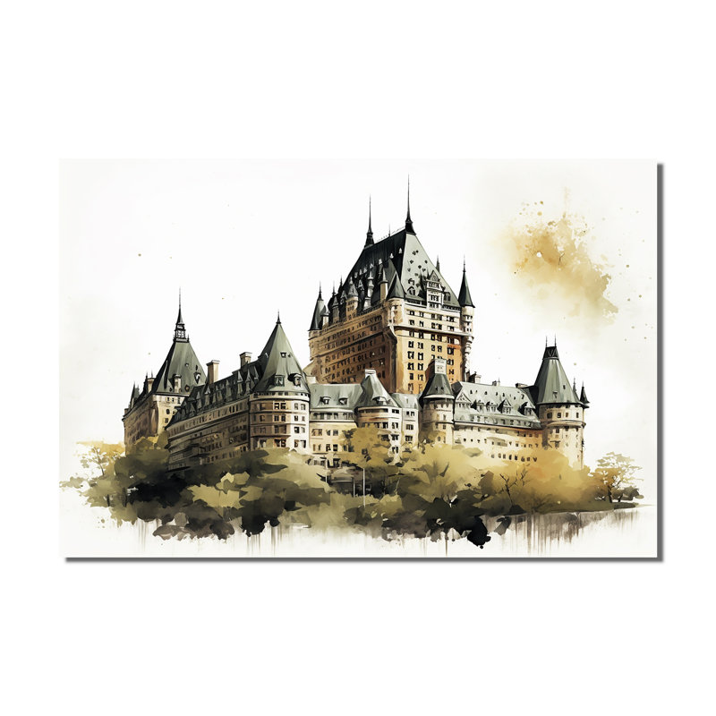 Château Frontenac au Québec - art mural Québec