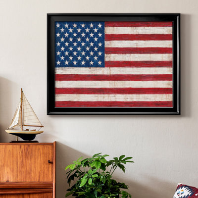 Toile encadrée de qualité supérieure Old Glory - prête à être accrochée