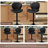 Swivel Upholstered Adjustable Height Bar Counter Stool with Metal Frame-278038284