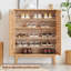 Rangement pour chaussures en bois massif Burlywood
