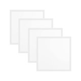 Dimmable Square Troffer Ceiling Light (Set of 4)