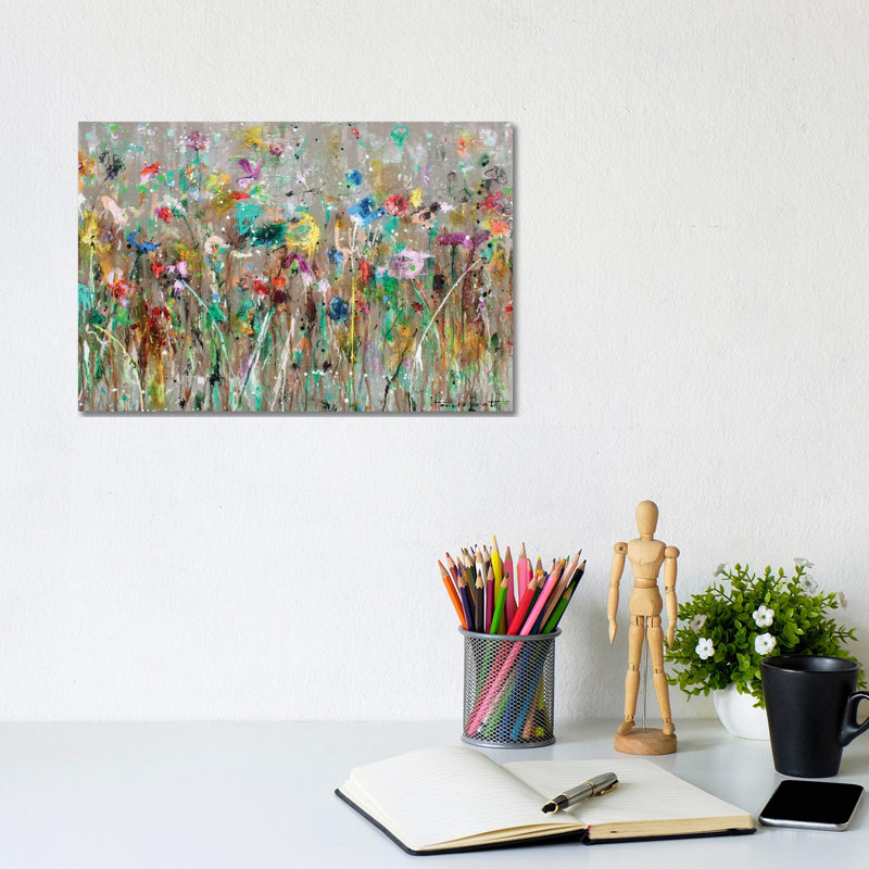 Wild Flower Field- Gallery-Wrapped Canvas Giclée