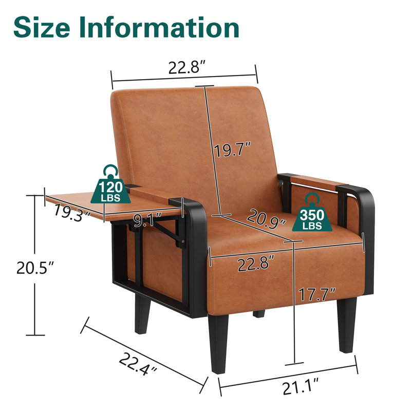 Chaise d'appoint Whole, Brun