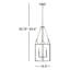 Monroe 3 - Light Lantern Rectangle Chandelier-545829267