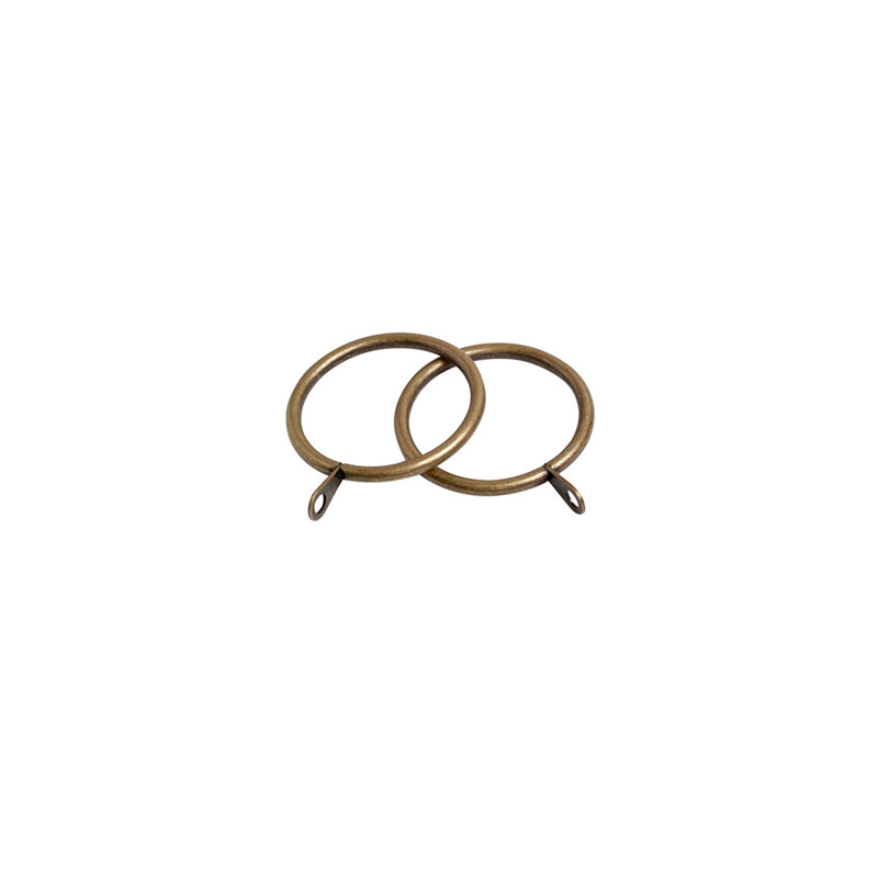 22-25Mm Finesse Unlined Rings PK6, Antique Brass