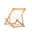 Chaise longue en bois d'eucalyptus massif