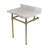 Kingston Brass Templeton 30-Inch Vanity Top with Brass Legs (8-Inch, 3-Hole)-29272591