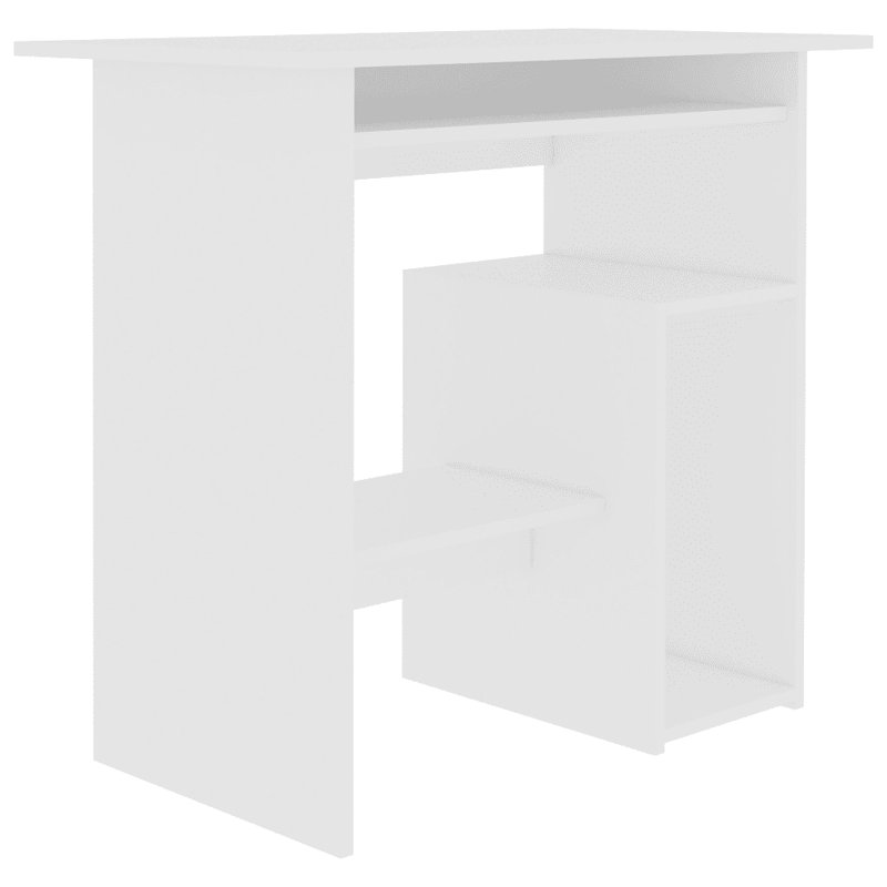 Desk Engineered Wood, White, Computer Desk